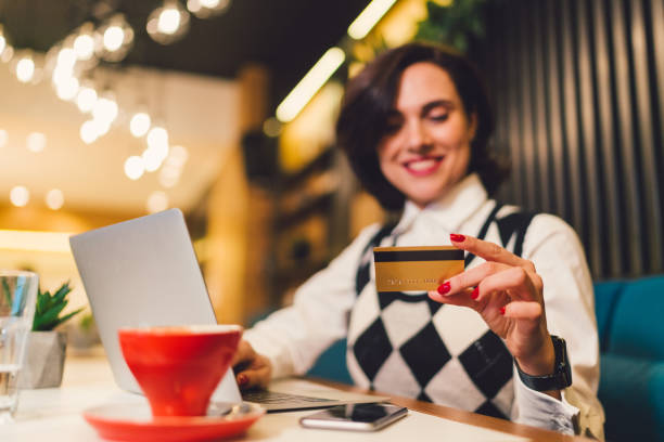 istock Online shopping with credit card 968984092