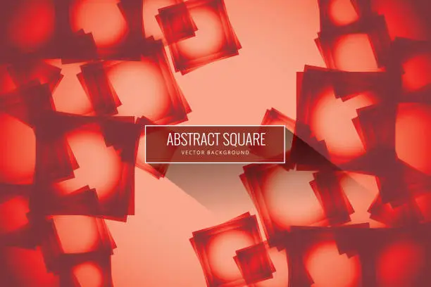 Vector illustration of Abstract background with square shapes