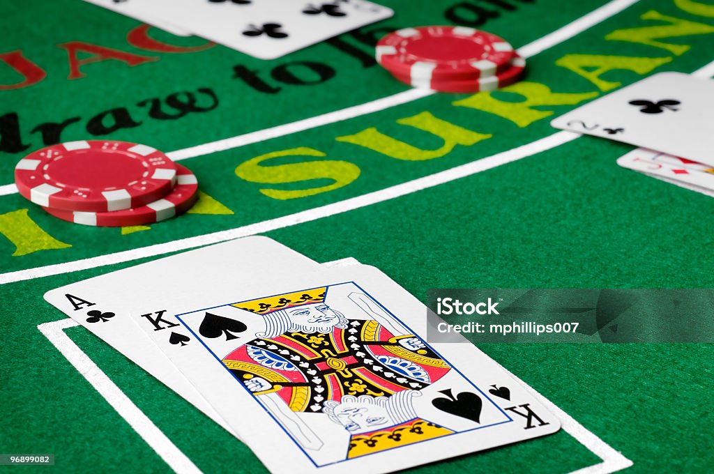 Black Jack Poker - Lizenzfrei Blackjack Stock-Foto