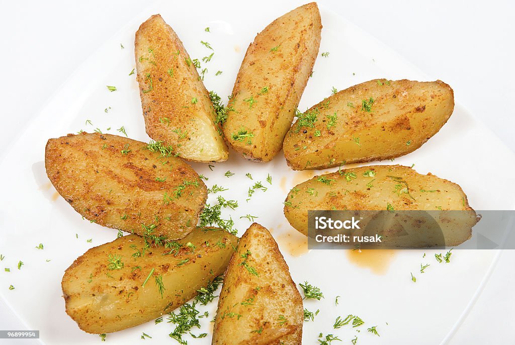 Batatas assadas - Foto de stock de Amarelo royalty-free