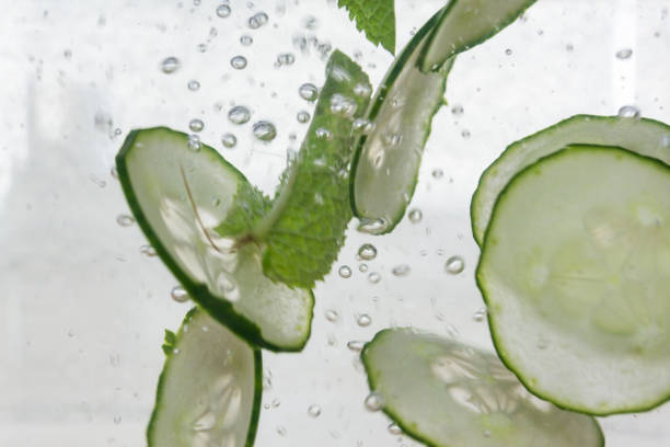 istock Cucumber and mint refreshing summer drink 969004486