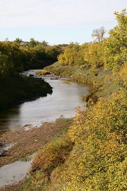 istock North Dakota Knife River in Fall 96900704