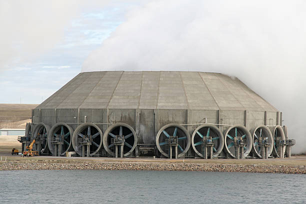 Cooling Tower for Steam stock photo