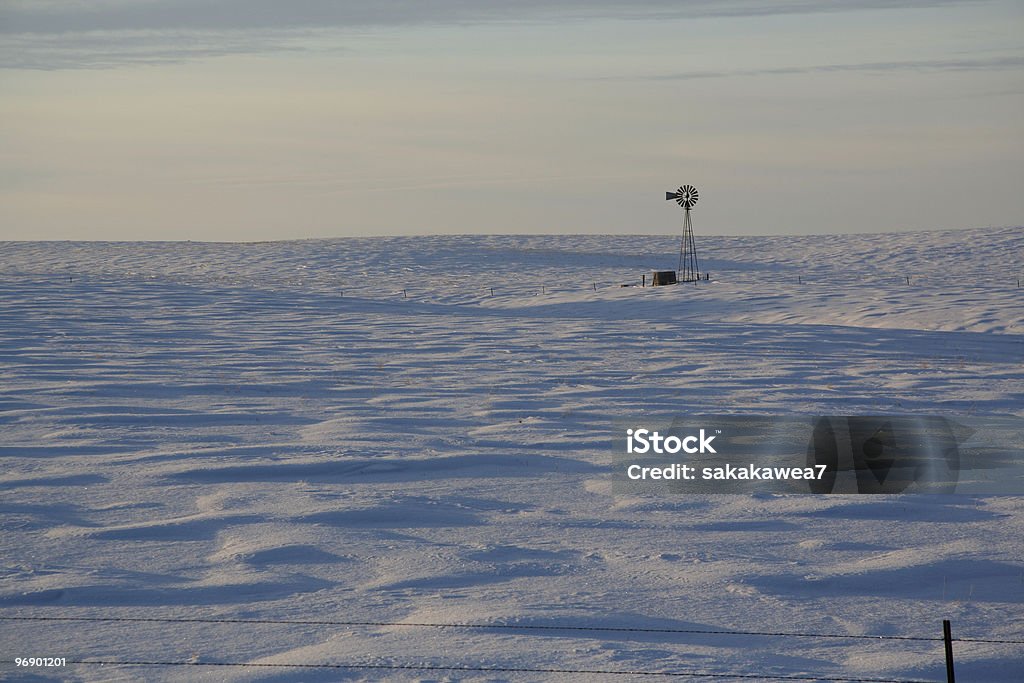 Prairie neige dérive vagues - Photo de Dakota du Nord libre de droits