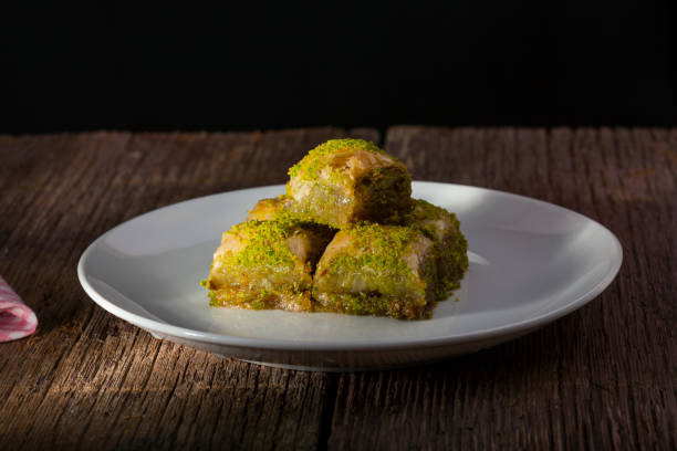 istock Baked baklava on white plate 969015368
