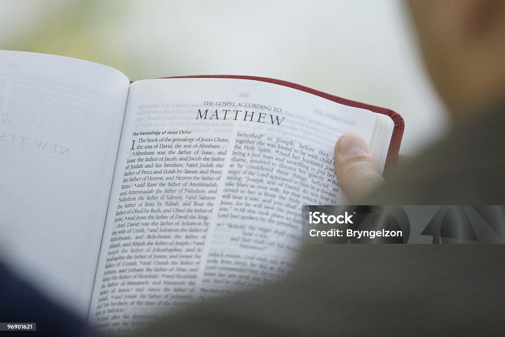 Couple Reading Bible  Adult Stock Photo