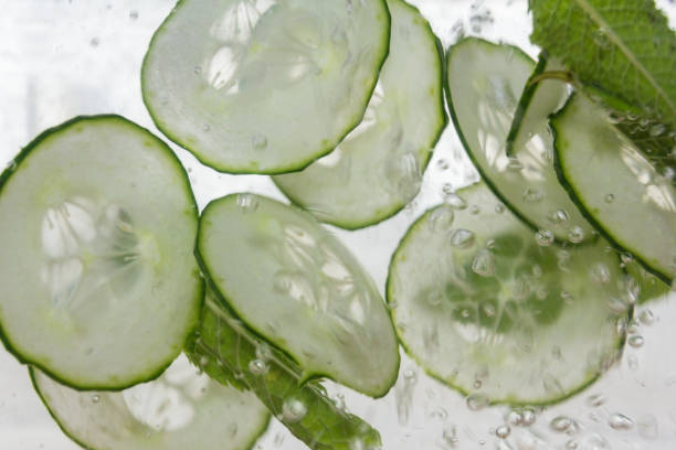 istock Cucumber and mint refreshing summer drink 969026434
