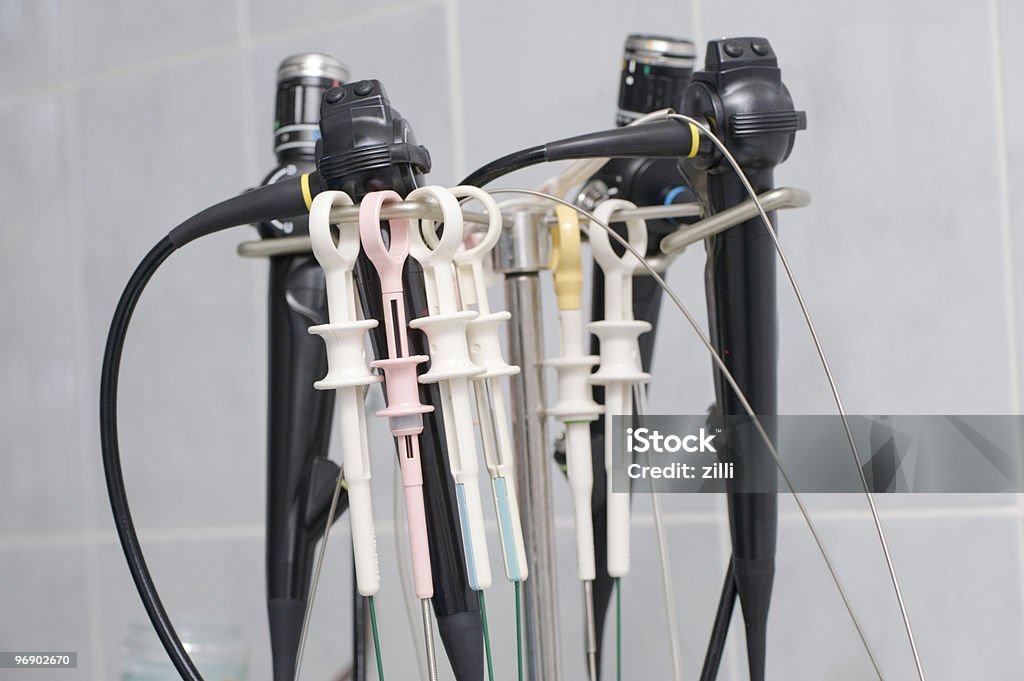 Medical endoscopy tools Diagnostic medical tool Endoscope Stock Photo