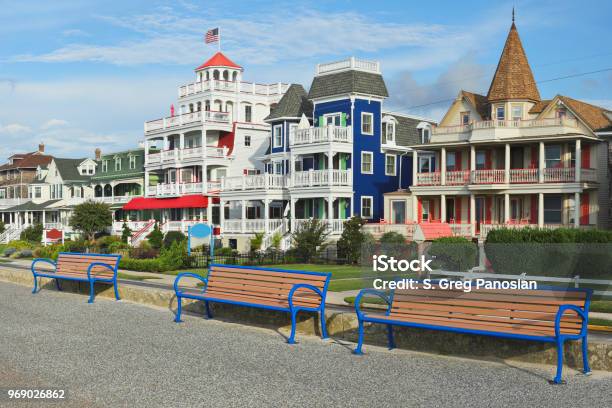Victorian Architecture Cape May New Jersey Stock Photo - Download Image Now - Cape May County, Cape May - New Jersey, New Jersey