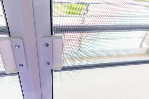 istock mosquito net wire screen on house window protection against insect 969032644