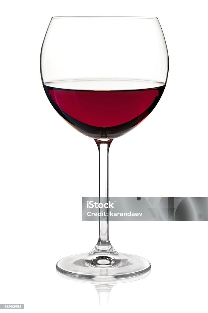 Vino rosso in vetro - Foto stock royalty-free di Bicchiere