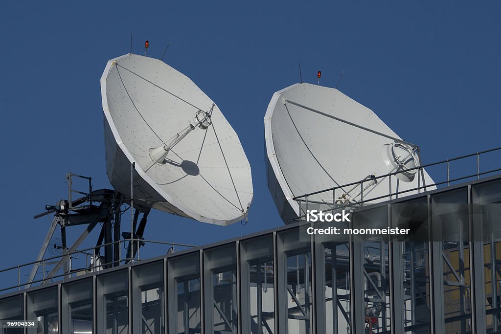 broadcast dishes  Antenna - Aerial Stock Photo