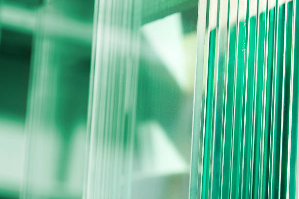 istock Clear glass with green scenery in background 96904670
