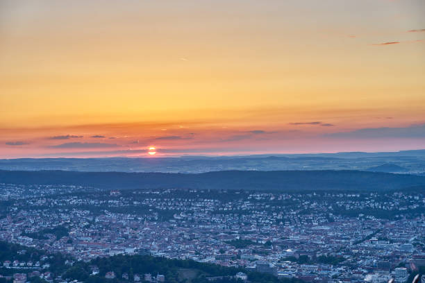 istock Sunset over Stuttgart City in Germany 969051738