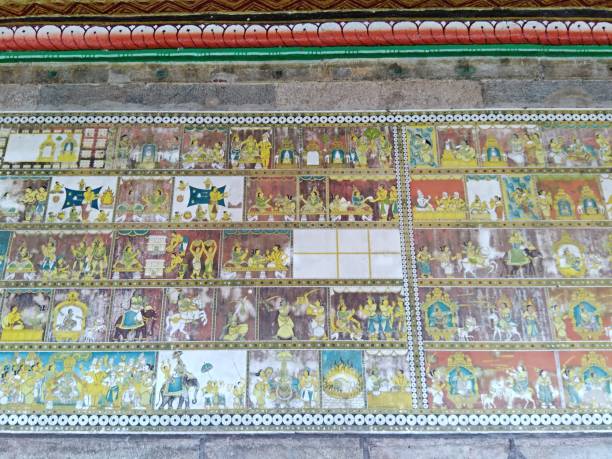 istock ancient wall paintings of hindu gods 969053190