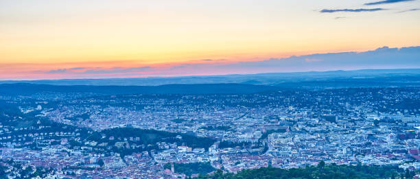 istock Sunset over Stuttgart City in Germany 969053404