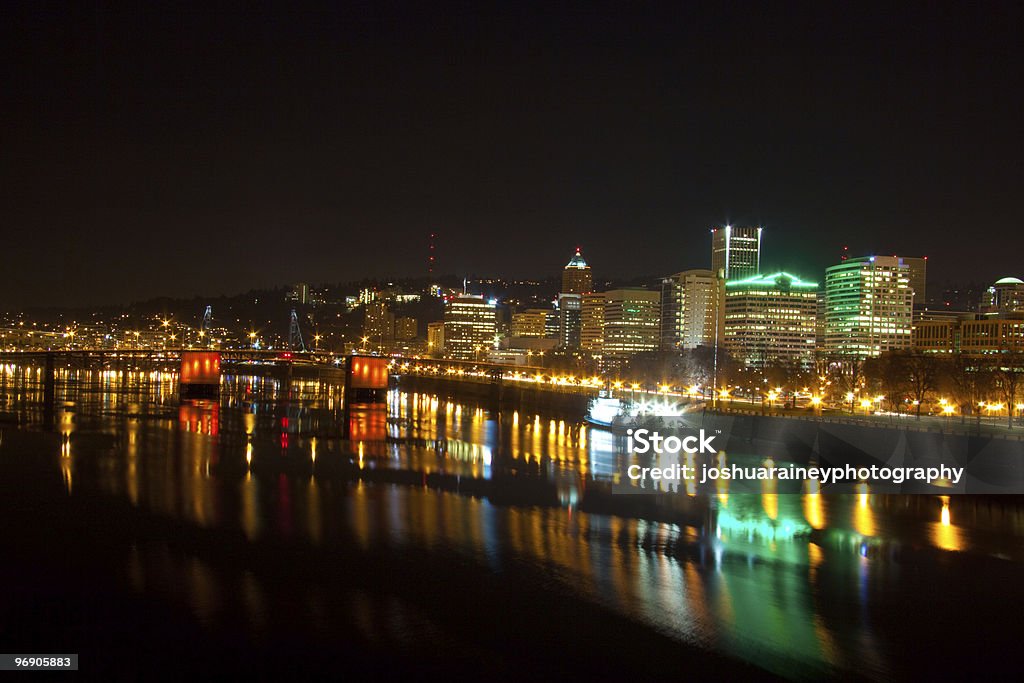 Portland, OR Night  Arranging Stock Photo