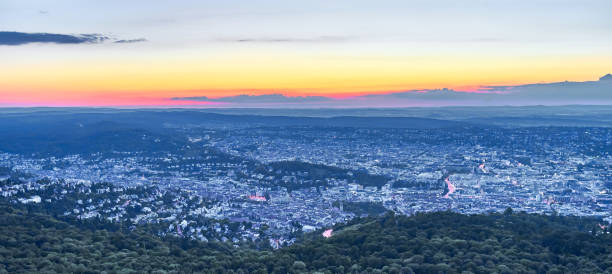 istock Sunset over Stuttgart City in Germany 969062422