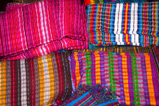 istock Handmade traditional guatemalan design, Colorful fabric worked by hand in Guatemala, Central America, Mayan details, typical costume. 969066708