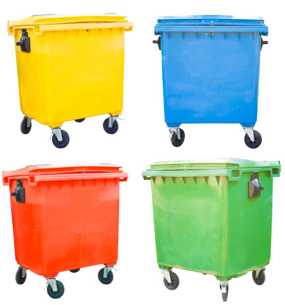 istock color recycle bin set for eco use 969071760