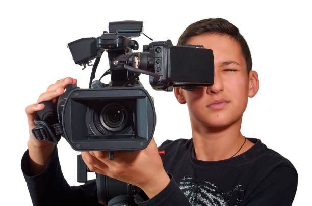 The offspring in the film industry. stock photo