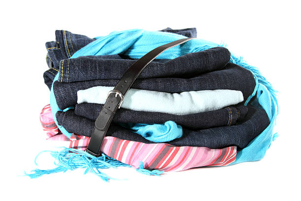 istock Set of clothes isolated on white background 96909125
