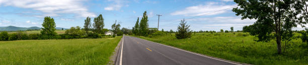 Panoramic view of a country road