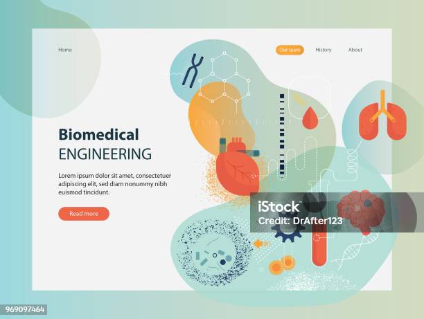 Biomedical Engineering Colours Pattern Biomedical Engineering Template Stock Illustration - Download Image Now ...