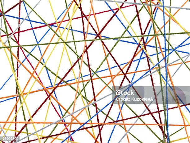 Colored Threads Stock Photo - Download Image Now - Thread - Sewing Item, Abstract, Tangled