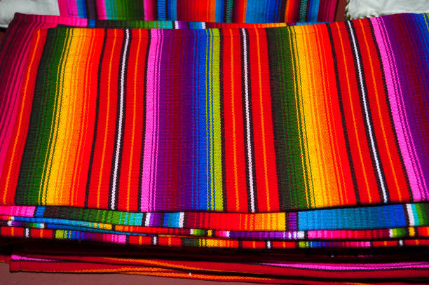 Antigua, Guatemala - July 4, 2016: Editorial. Handmade traditional guatemalan design
