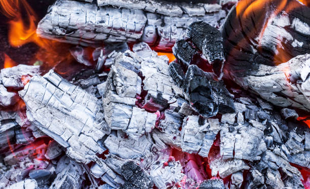 istock Burning charcoal for barbecue. Close up. 969107660