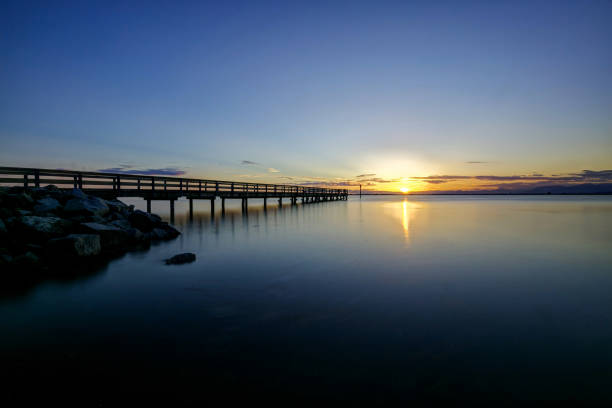 istock Beach and pier at sunset, Surrey, BC, Canada 969111382