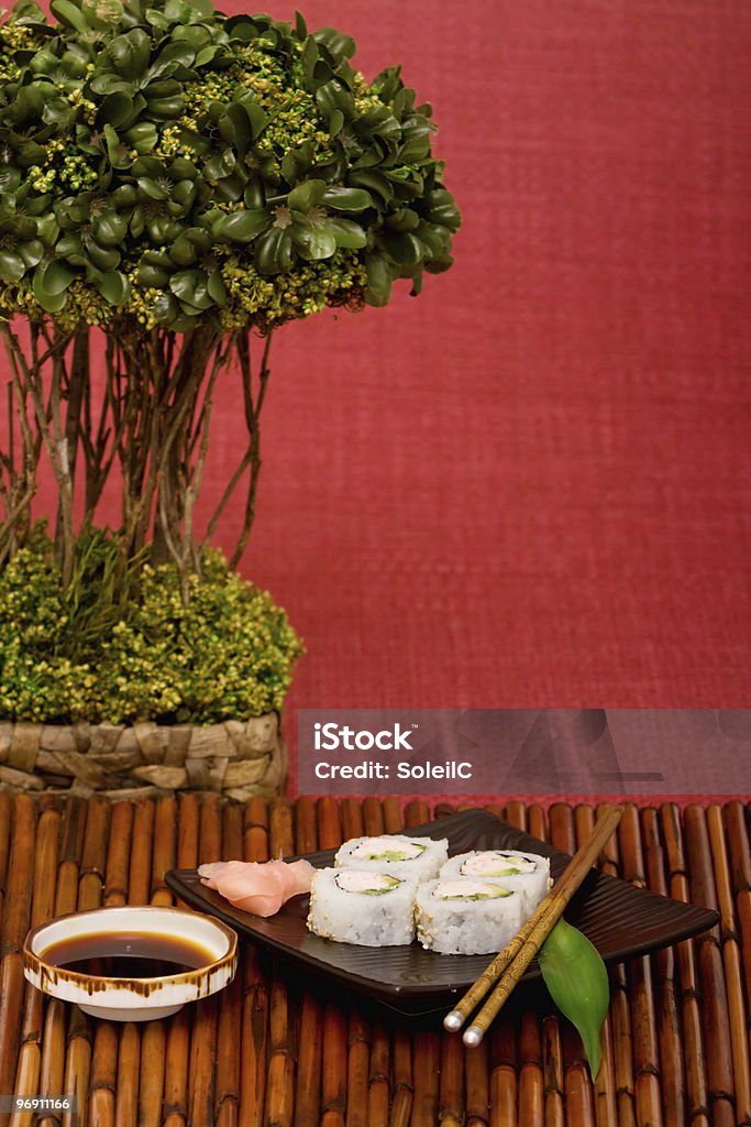 Califórnia rolls - Foto de stock de Almoço royalty-free