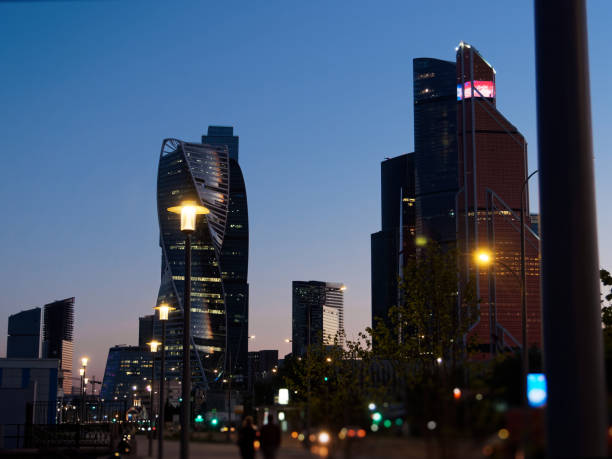istock Night view of the Moscow downtown 969114850