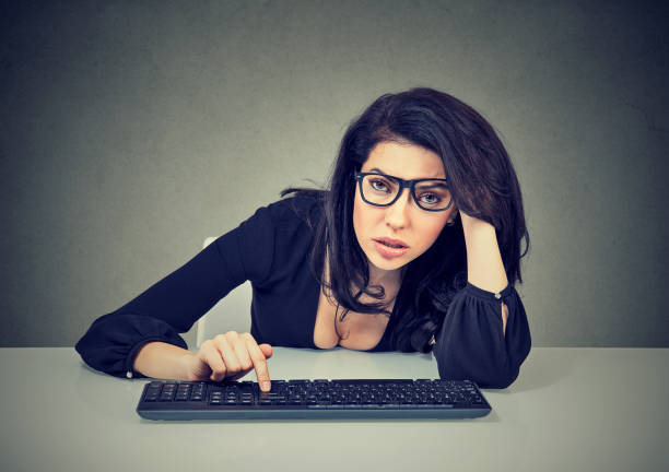 istock Bored woman working in office 969118694