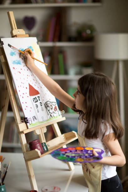 istock Young Girl Painting 969126114