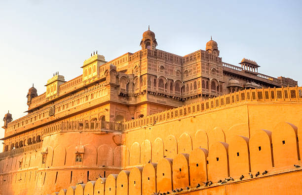 The ornate latticework for stone windows known as a jaali in Amber Palace
