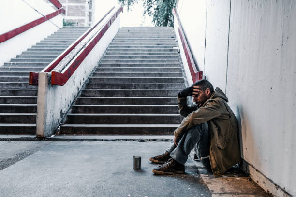 sdf mendier de l’argent - vagabond photos et images de collection