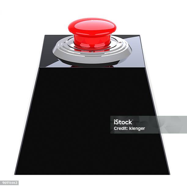 Botão Vermelho Na Caixa Negra - Fotografias de stock e mais imagens de Aterrorizado - Aterrorizado, Botão - Peça de Máquina, Botão Panic