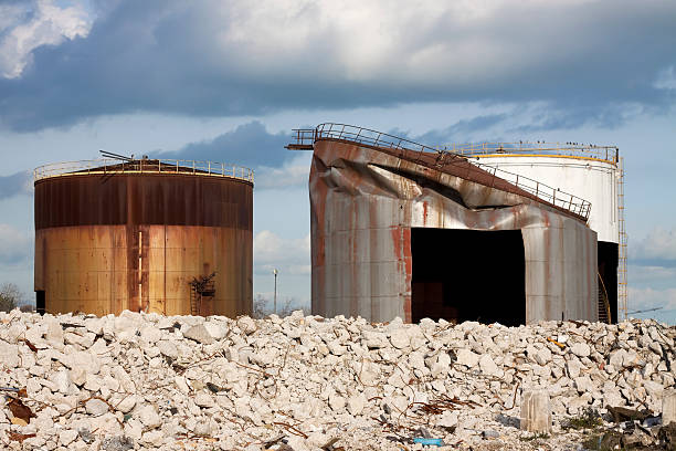 Silo Falling 110+ Silo Demolition Stock Photos, Pictures & Royalty-Free Images - iStock