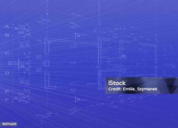 Cópia Heliográfica - Fotografias de stock e mais imagens de AutoCAD - AutoCAD, Desenho, Plano - Documento