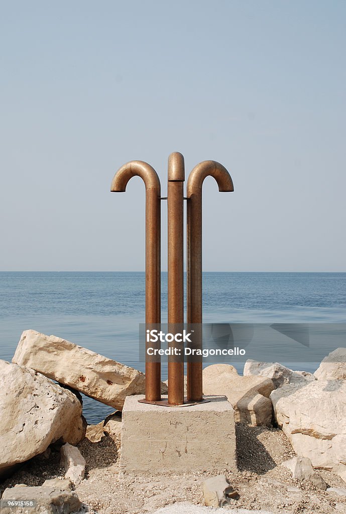 Showers at Slovenian Seafront  Adriatic Sea Stock Photo