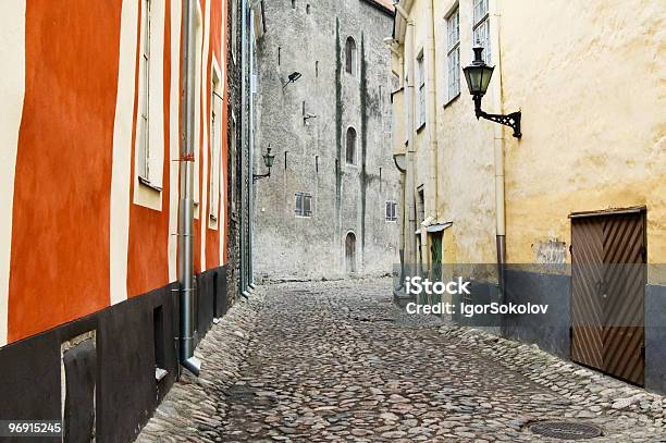 Old Street Stock Photo - Download Image Now - Cobblestone, Color Image, Estonia