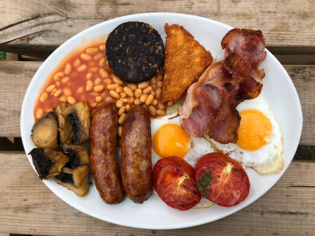 English breakfast Traditional full English breakfast english breakfast stock pictures, royalty-free photos & images