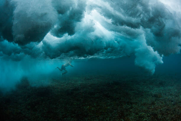 istock Underwater view of the surfer 969159610
