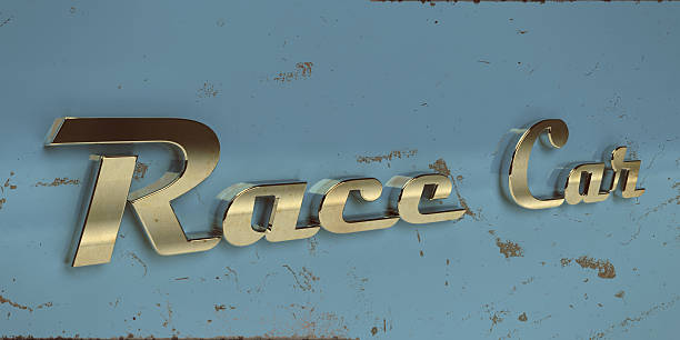 istock vintage race car chrome typography 96916122