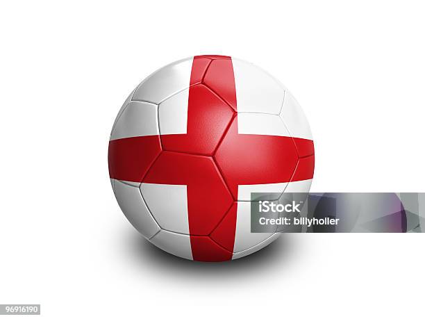 Soccer Ball England Stock Photo - Download Image Now - Clipping Path, Color Image, Digitally Generated Image