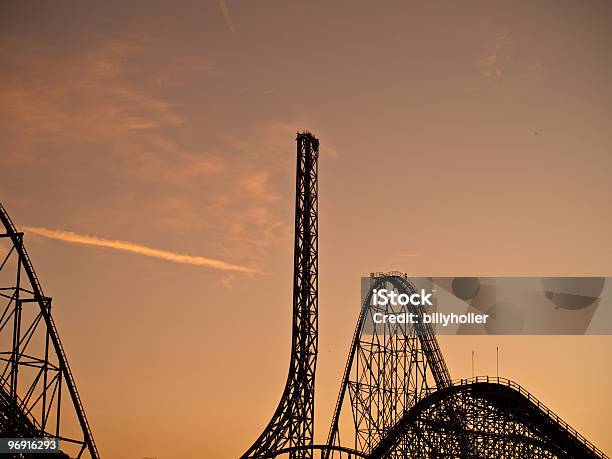 Rollercoaster Heaven Magic Mountain Stock Photo - Download Image Now - Six Flags Magic Mountain, Rollercoaster, Steel