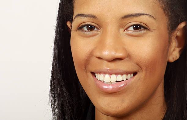 istock Beautiful Young  Woman Smiling Close Up 96916619