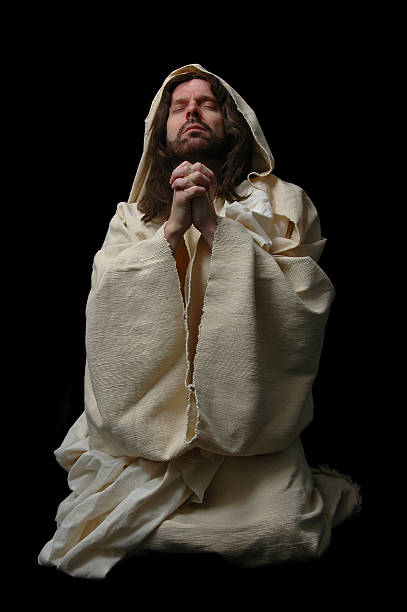 istock Jesus in prayer_Full body 96917005